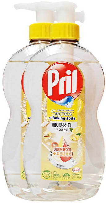 프릴 시크릿 오브 베이킹소다 주방세제 퓨어레몬 향, 700ml, 16개