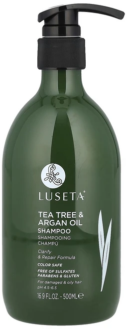 루세타 뷰티 티트리 & 아르간 오일 샴푸 손상되고 지성 모발용 500ml (16.9 fl oz) LBY-00475 - 쿠팡