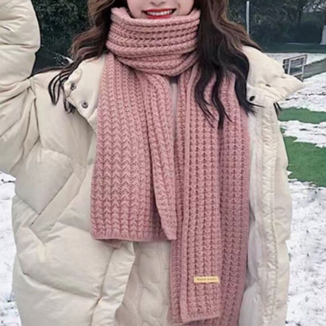 픽미나우 여성 니트 목도리 짜임 머플러