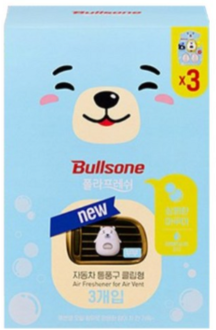 폴라프레쉬 통풍구 방향제, 10개, AQUA (아쿠아향)