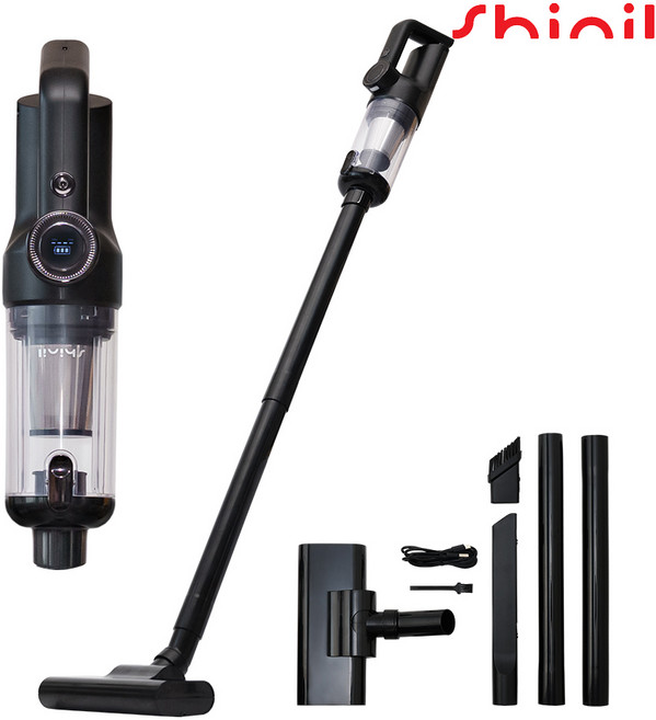 [2026년 최신형] 신일 프리미엄 초경량 슬림 BLDC모터 무선 청소기 소형 원룸 오피스텔 가정용, SVC-MS140, 블랙