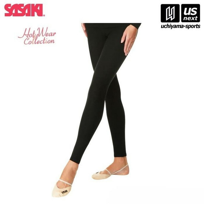 사사키 리듬체조 롱타이즈 기모 레깅스 HW-1295L 블랙