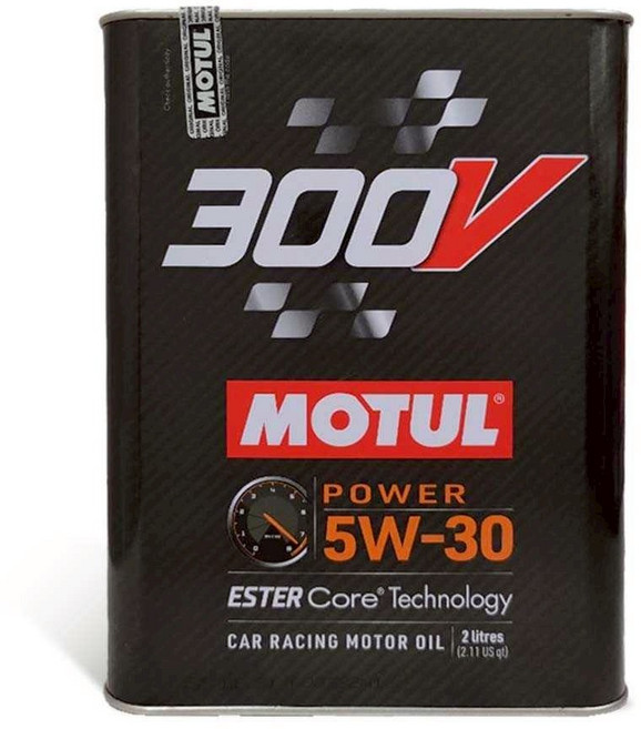 油工廠 Motul 多元酯基全合成機油 鐵罐 提升引擎性能、減少磨損、延長使用壽命, 1個, 300V RACING 5W30 2L