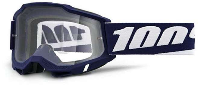 100% Accuri 2 모토크로스 & 산악 자전거 성인용 고글 (미플린 - 투명 렌즈), Mifflin