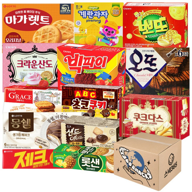 스낵365 곽과자 선물 세트, 13종, 1세트