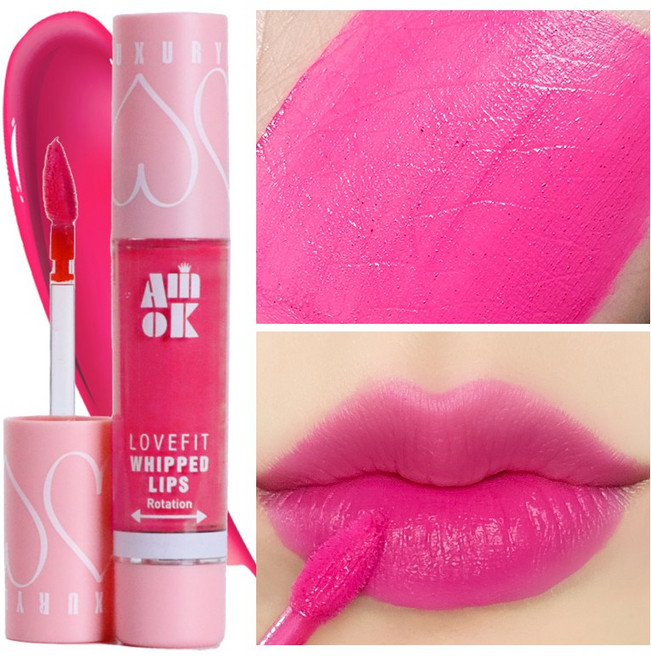 아미옥 러브핏 휘핑 립스 틴트, [[NEW]M131핫핑크레쉬, 1개