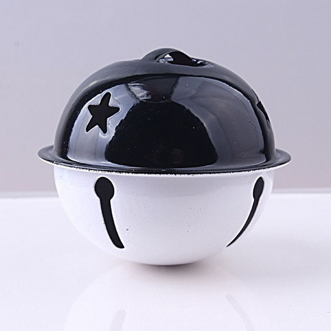 헤세드 40mm 투톤 컬러방울 딸랑이 방울 방울장식, 1개, 블랙+화이트