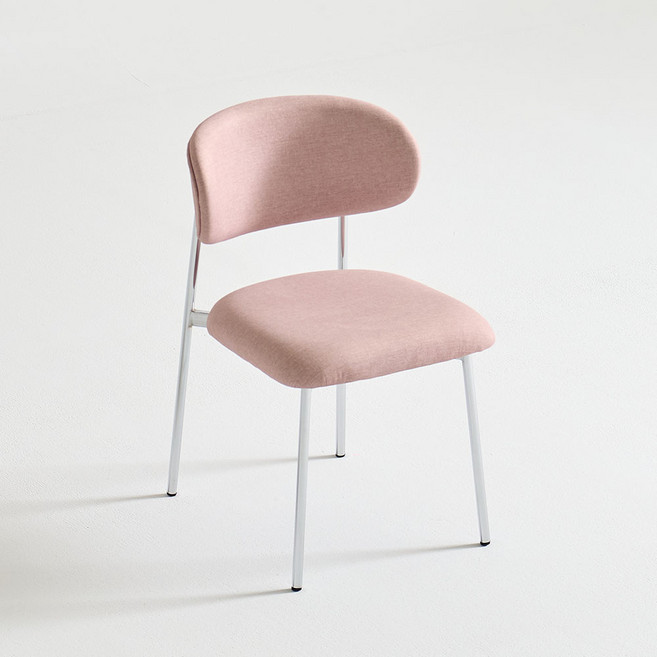 코지 인테리어 디자인 카페 식당 테이블 식탁 의자, 1개, 핑크