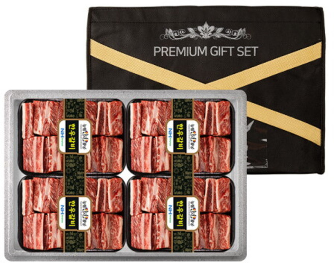 [농협안심한우] 한우 1등급 찜갈비 세트 2호 (찜갈비800g x 4팩), 상세 설명 참조, 상세 설명 참조, 800g