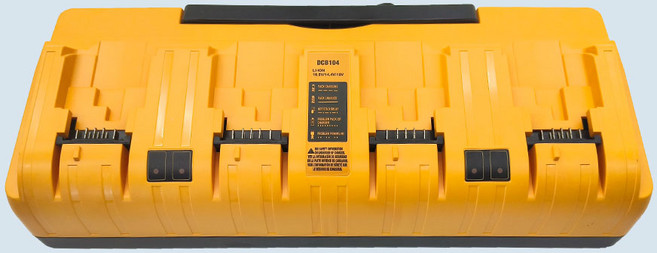 디월트 4구 멀티포트 Dewalt 호환 급속 충전기, 1개, 옐로우