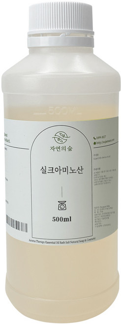 자연의숲 수제나라 실크아미노산 아미노산 천연화장품 원료 재료 두피스프레이 보습 샴푸만들기재료, 1개, 500ml