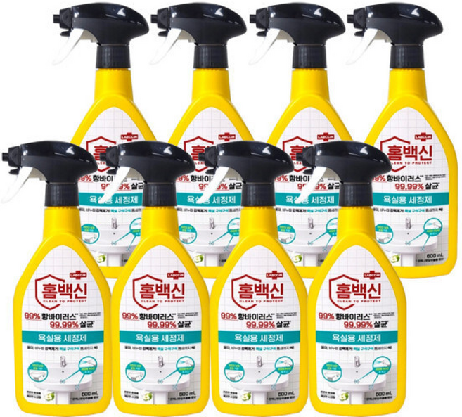 애경 랩신 홈백신 욕실 세정제, 600ml, 8개