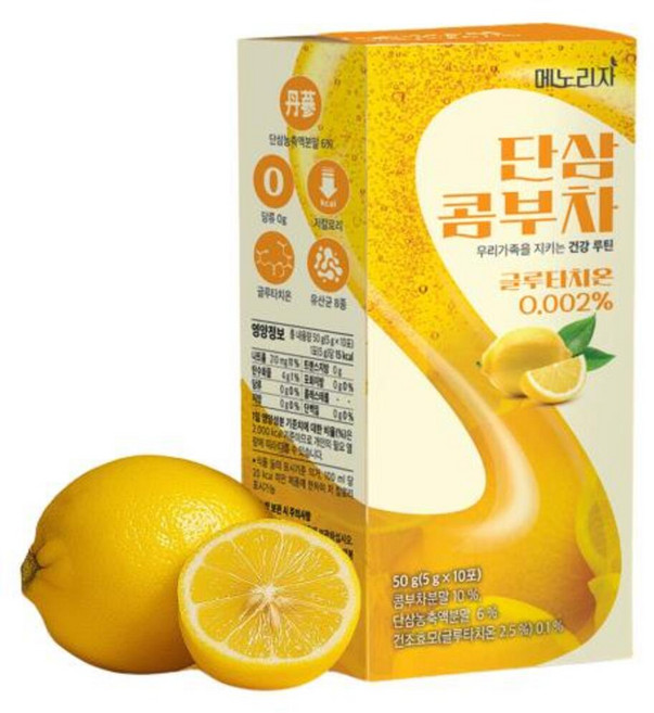메노리자 단삼 콤부차(10포) - 레몬맛, 10개