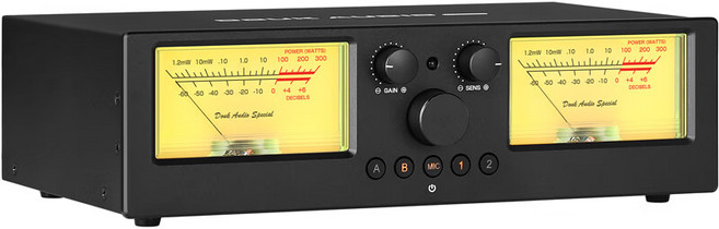 Douk Audio VU PRO 功率放大器 (VU Meter) 350W 輸出 喇叭/擴大機切換 黑色, VU3pro