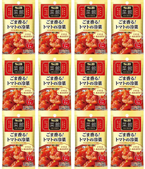 참깨향 토마토 냉채 사이칸 시즈닝, 11g, 12개
