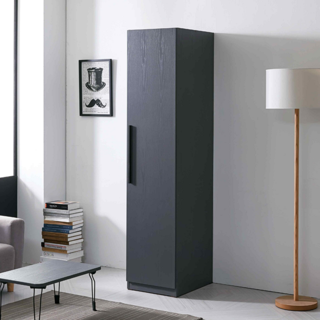 세홈 1인 옷장 회사 캐비넷 사무실 에스테틱 기숙사 원룸오피스 미용실 사업장용 미니 틈새 코너옷장, 그레이