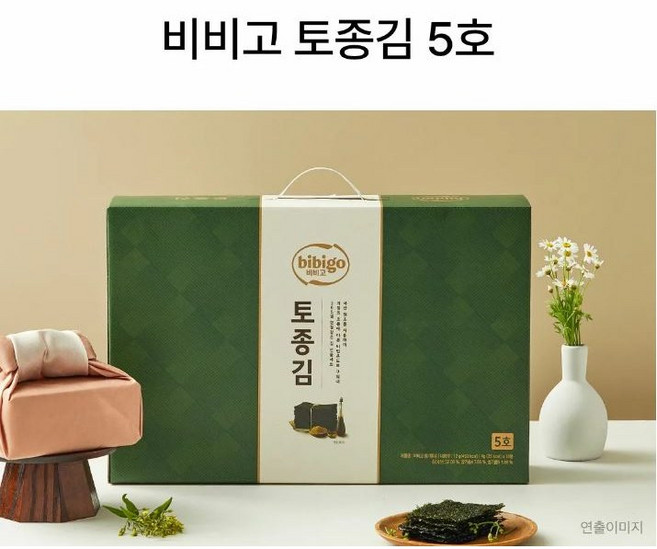비비고 김 선물세트 (전용 쇼핑백 포함) 감동을 전하는 김세트 1세트 명절 추석 설 선물 단체 선물 추천, 5개