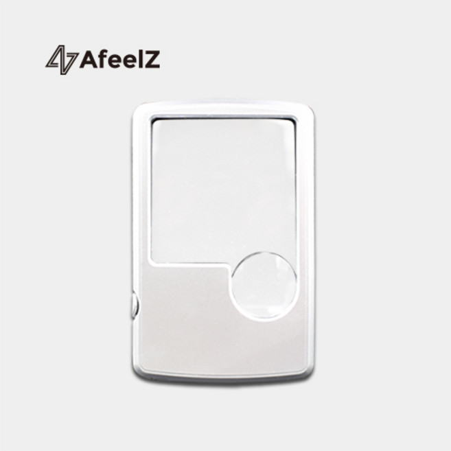 LED 휴대용 3배율 6배율 돋보기 확대경 M3, 1개