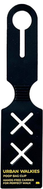 어반워키스 강아지 배변봉투 클립 홀더 실리콘 키링, 1개, 1개입, 블랙2구