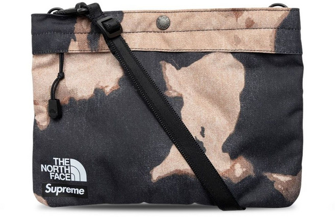 슈프림 슈프림 X TNF 블리치드 데님 프린트 숄더 백