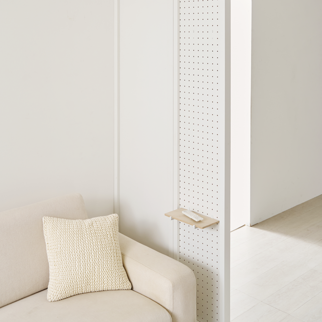 화이트 타공 파티션 가벽 공간분리 사무실 인테리어