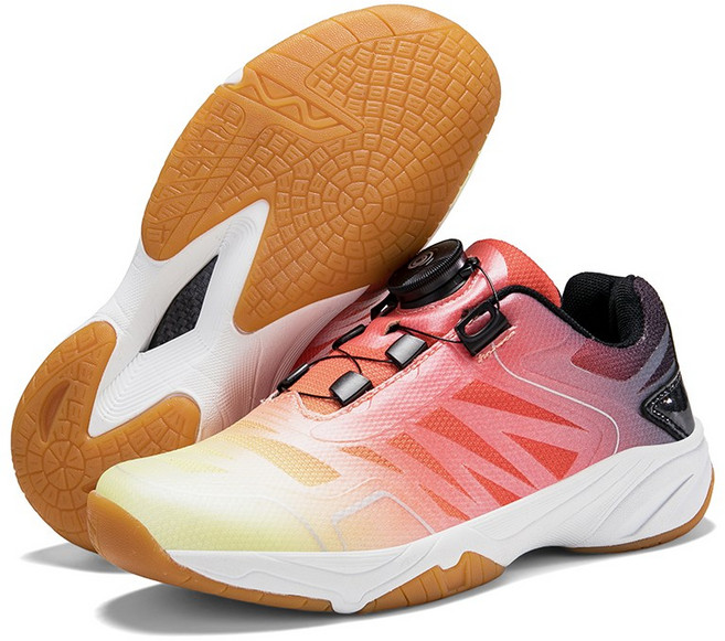 JUN ZUN 아동 청소년 다이얼 배드민턴화 테니스화 탁구화 전문 훈련 경기화 학생 실내외 운동화 A1130