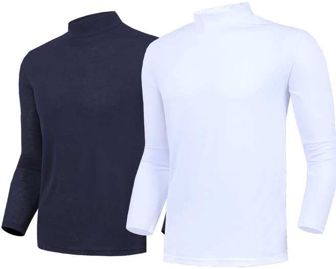 1+1 쿨링티셔츠 남성 냉감 여름 러닝 반목 스판 긴팔 쿨티