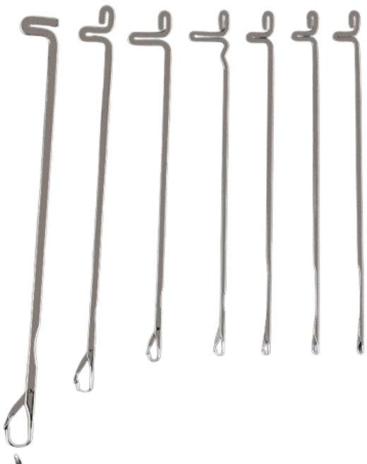 뜨개질 코바늘 후크 세트 짜집기 매듭짓기 바늘, 1세트, 메탈