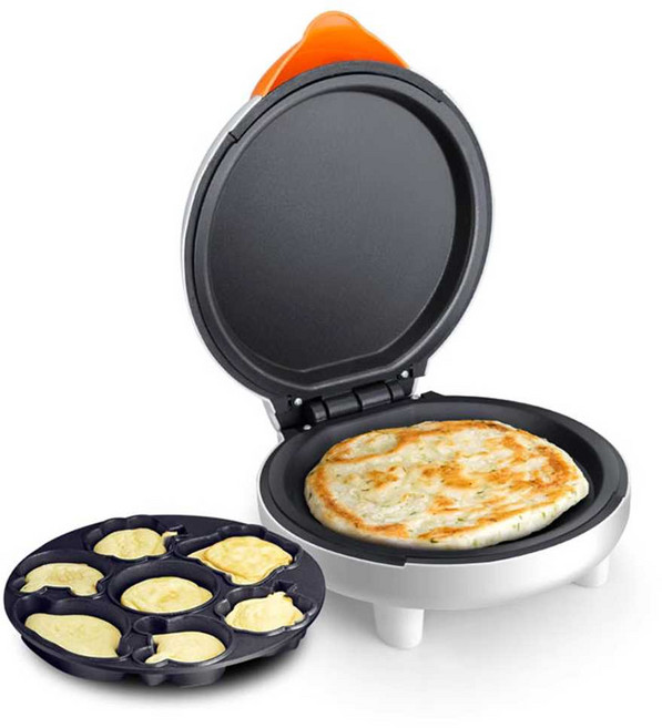 전기 베이킹 팬 케이크 메이커 자동 아침 식사 기계 와플, 1. 흰색