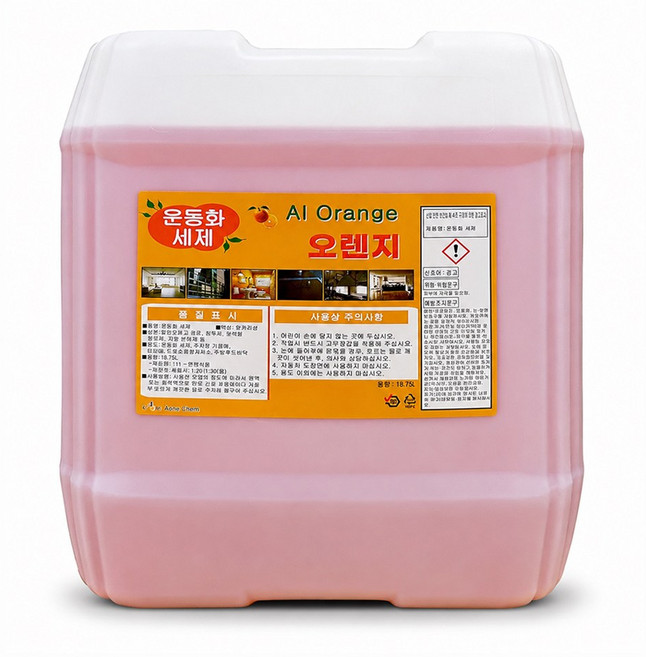 AI orange 다목적 오렌지 찌든때 세정제 업소용 말통, 1개, 18.75L
