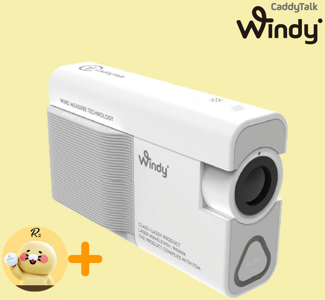 [지금주문/내일도착] 캐디톡 윈디 골프 거리측정기+춘식이 골프볼 1더즌, 화이트