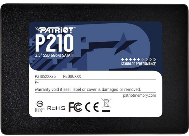 Patriot P210 1TB 내장 SSD SATA 32.5인치 솔리드 스테이트 드라이브 P210S1TB25, 128GB, 1개