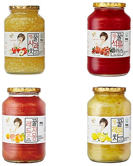 전통차 꽃샘 석류차/사과차 1kg, 사과차1kg, 1개, 1개입