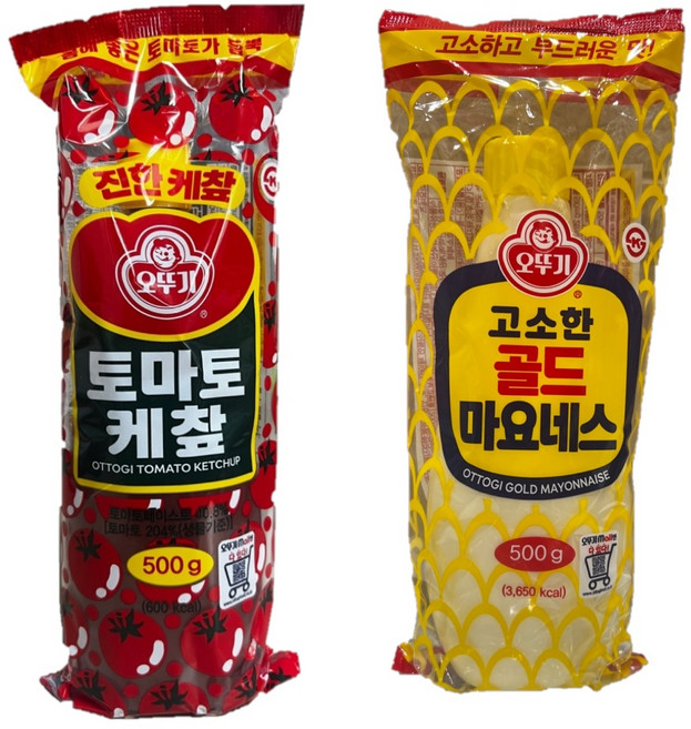 오뚜기 토마토 케찹 500g+골드 마요네스 500g, 500g, 1세트