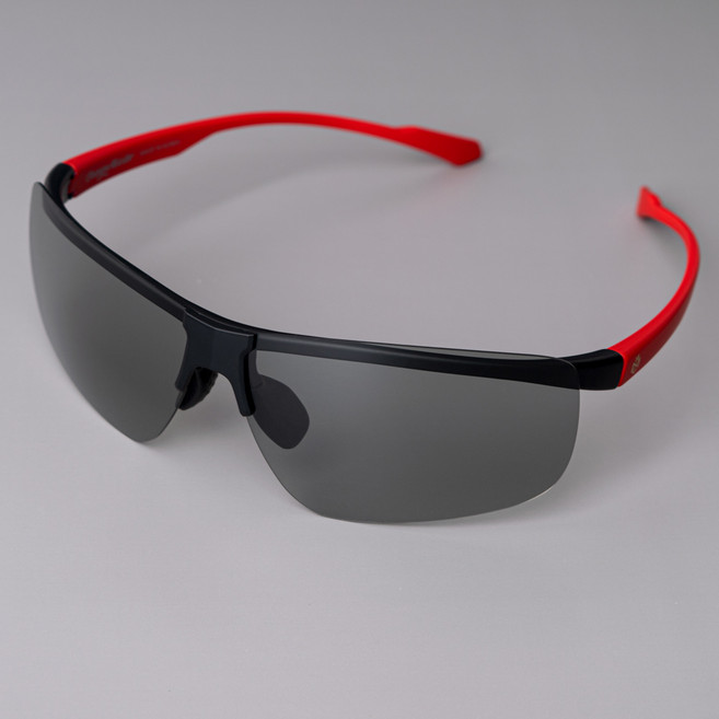 체인지마스터 14g 초경량 스포츠 자전거고글 편광 변색 투명 여자 남자선글라스, 블랙레드, 1개