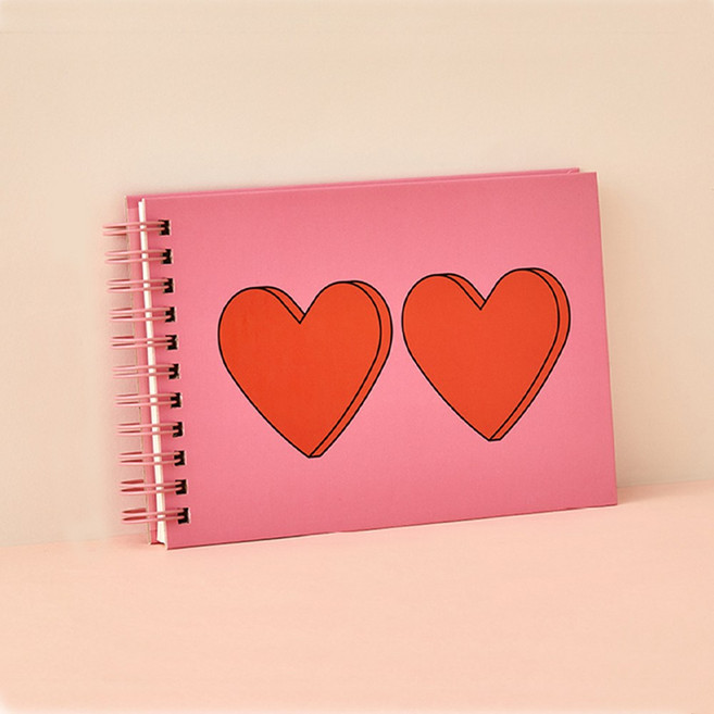 만년형 먼슬리 플래너 학생 스프링 와이드 수첩 (월간 라인노트), 투하트