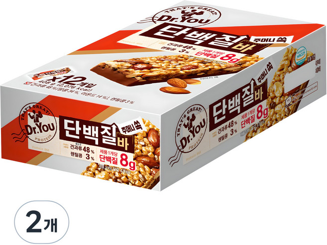 닥터유 주머니쏙 단백질바, 34g, 24개