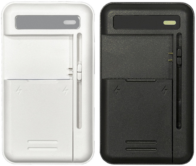 주닉스 C-7 멀티 배터리 충전기 C타입 만능 고속 대용량 배터리 충전용, 화이트, 1개