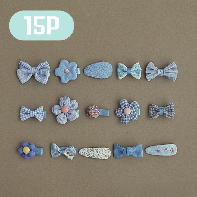 대롱상점 데일리 머리핀 15P 세트