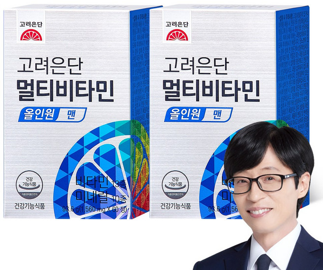 고려은단 멀티비타민 올인원 맨, 60정, 2개