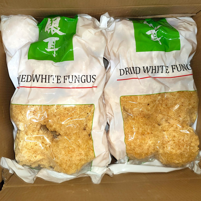 수입사 직송 건백목이버섯 건흰목이 6kg 마른 말린 은이 버섯 모기 건나물 벌크, 1박스