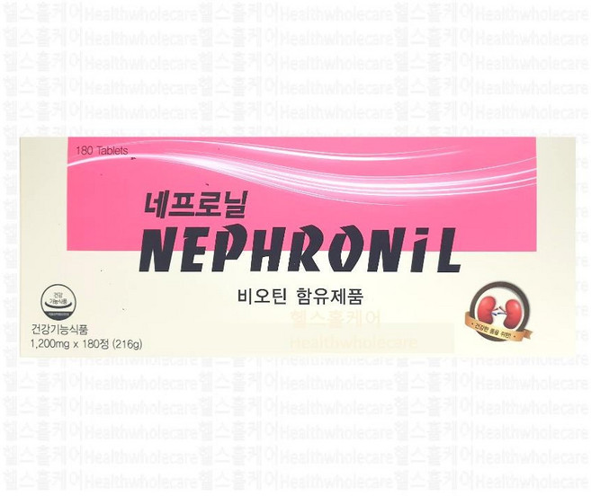 네프로닐 비오틴 쇠뜨기 파슬리 펜둘라자작 산양벚나무 케이엔열매 네프로날, 1개, 180정