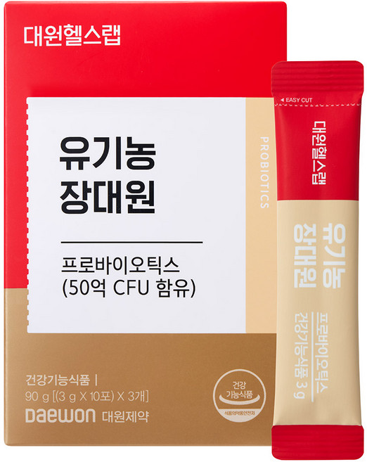 대원제약 대원헬스 유기농 장대원 프로바이오틱스 유산균, 90g, 1박스