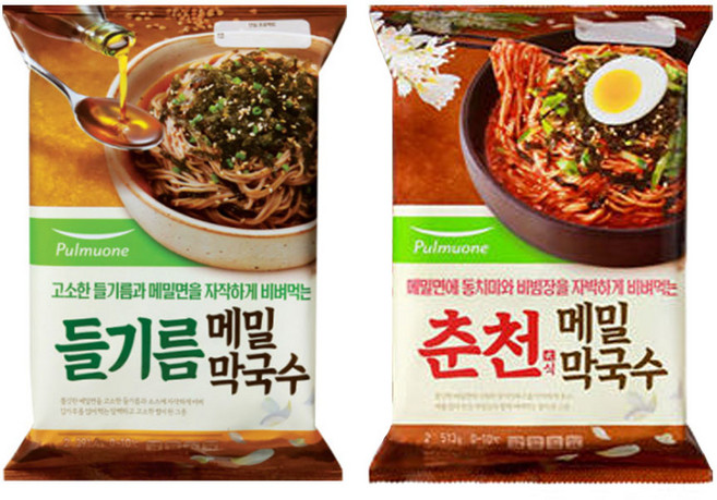 (냉장)[풀무원]들기름막국수 2인+춘천메밀막국수2인, 1개