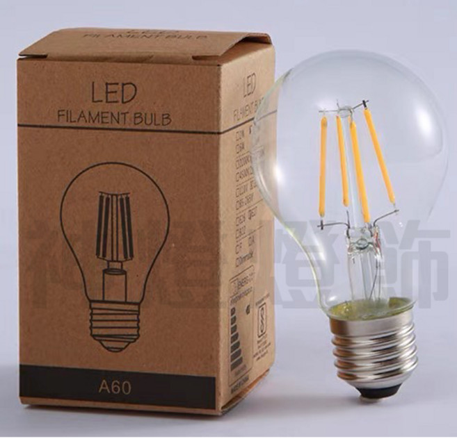 舞光 LED愛迪生復古燈泡 A60 E27 燈絲燈泡 黃光 白光 自然光 節能省電, 1個, 12w,黃光