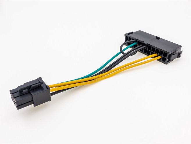 24Pin轉6Pin 電源轉接線 適用於6Pin主機板, 1個, 25cm