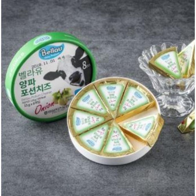 임실치즈농협 벨라유 양파포션치즈 1개, 120g