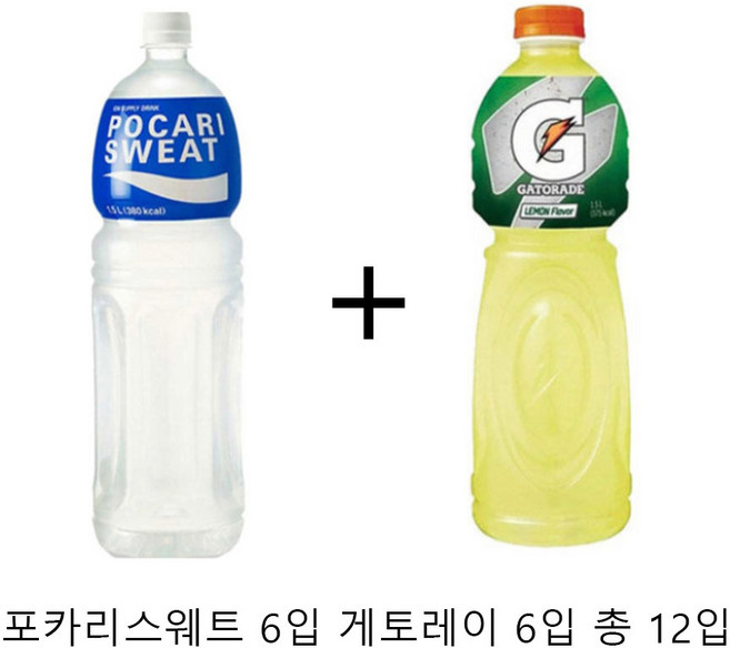 포카리 1.5L 6입+게토레이 1.5L 6입 총 12입, 12세트