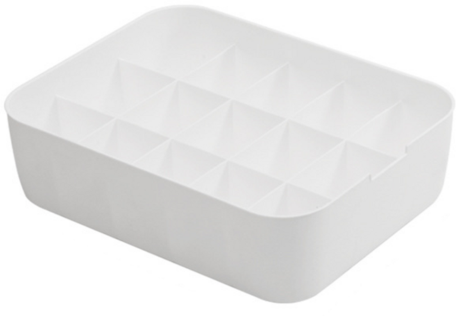 홈데코레 칸칸이 속옷 정리함 양말 보관함, 뚜껑 X, 화이트 15칸, 1개