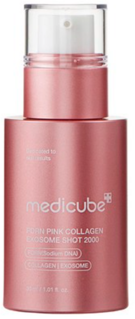 medicube 메디큐브_PDRN 핑크 콜라겐 엑소좀 샷 앰플 2000 I 데일리용 I 흔적완화 피디알엔 핑크콜라겐 엑소좀 샷 2000, 1개, 30ml